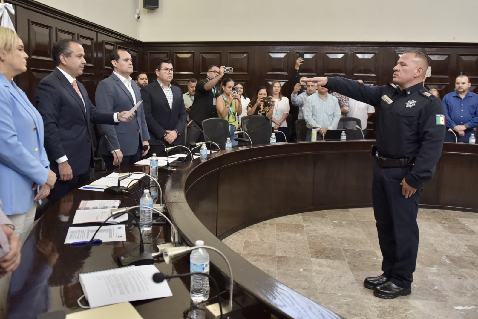 Rinde
protesta Jesús Alonso Durón Montaño como Comisario General de la Jefatura de
Policía Preventiva y Tránsito Municipal